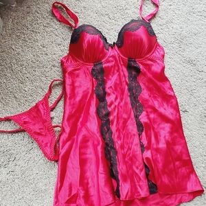 Red lingerie